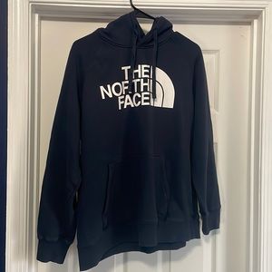 Women’s large navy blue North Face hoodie, worn a couple of times.